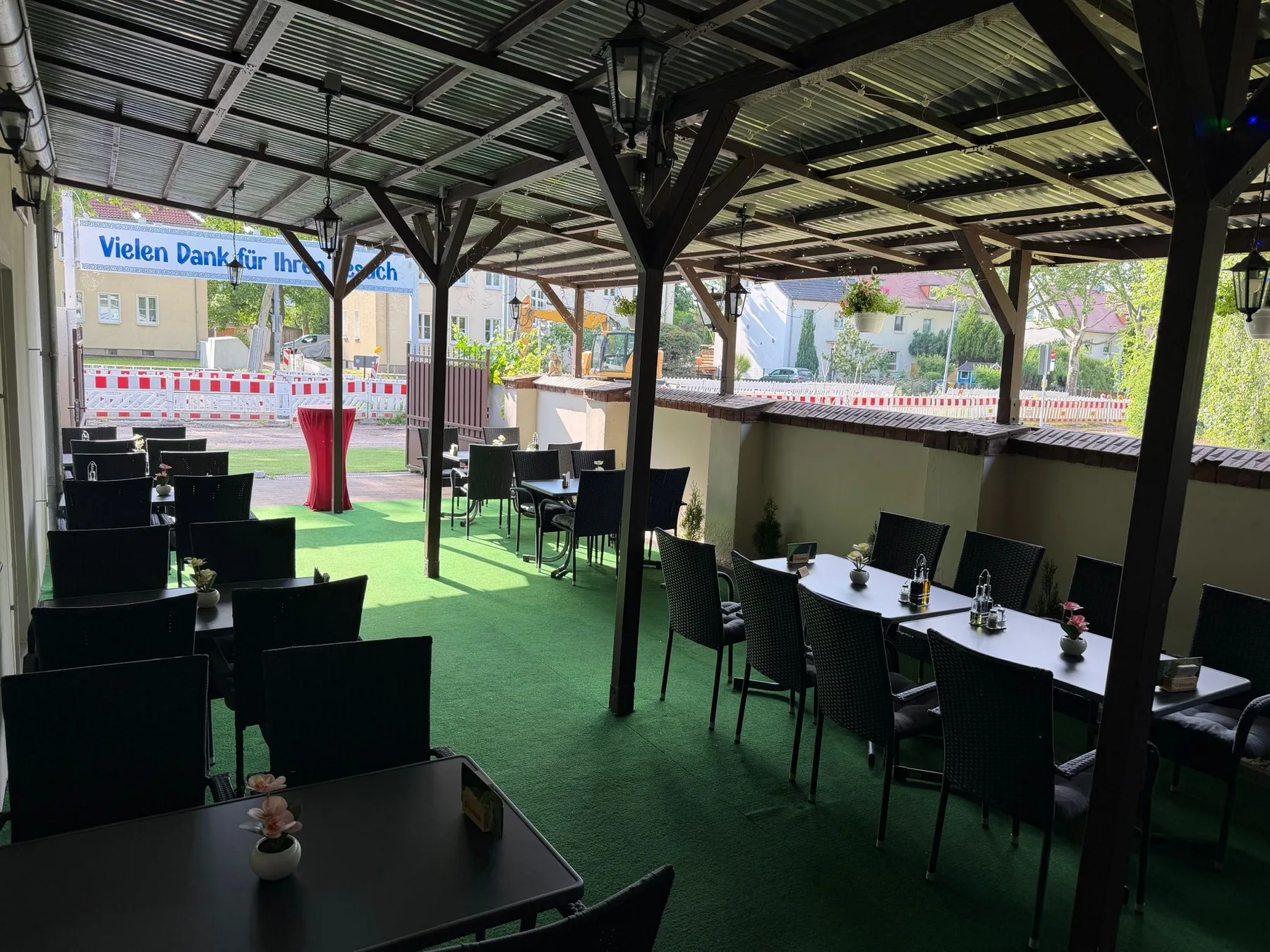 Überdachte Terrasse